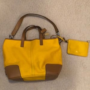 Coach bucket bag and wristlet
